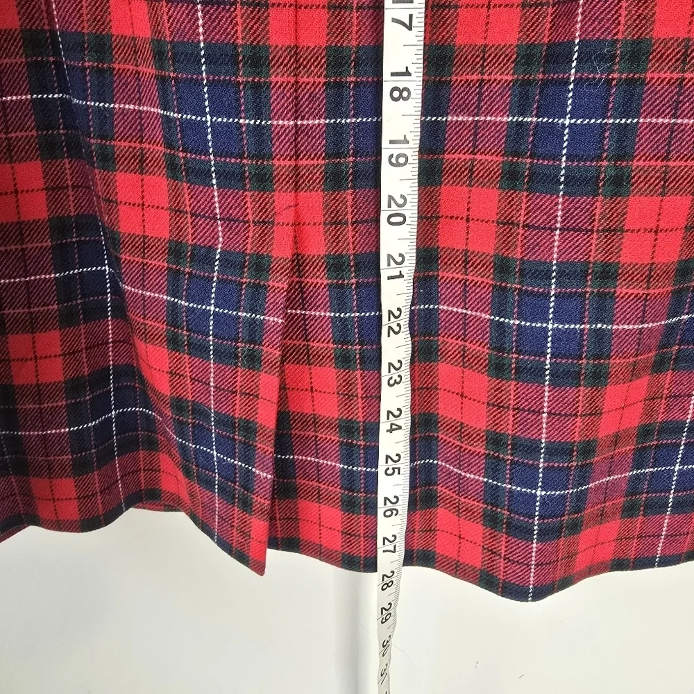 Pendleton Vintage Authentic Manson Tartan Virgin Wool Midi Skirt Size 18 Plaid